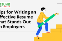 Tips For Writing An Effective Resume And Cover Letter