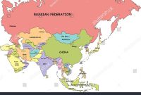 Highly Detailed Asia Political Map Country Stock Vector 193364075 ... What Is The Process For Changing My Name Legally